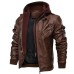 Super Quality Men's Leather Jackets Autumn Casual Motorcycle